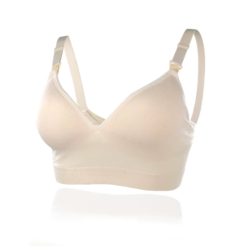 Seamless Maternity Nursing Bra | Wire-Free Breastfeeding Bralette for Pregnancy & Sleep