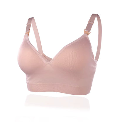 Seamless Maternity Nursing Bra | Wire-Free Breastfeeding Bralette for Pregnancy & Sleep